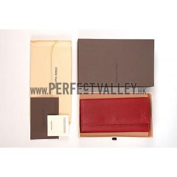 Louis Vuitton Red Epi Leather Sarah Wallet