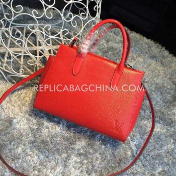 Louis Vuitton Marly Handbag Calfskin Red Replica