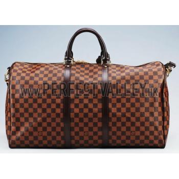 Cheap Louis Vuitton Damier Canvas Damier Keepall 55 With Shoulder Strap