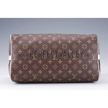 Replica Louis Vuitton Monogram Speedy 35 with Shoulder Strap