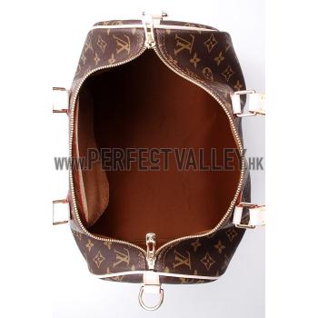 Replica Louis Vuitton Monogram Speedy 35 with Shoulder Strap