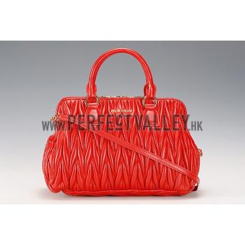 Replica Miu Miu Matelasse Doctor Red Bag