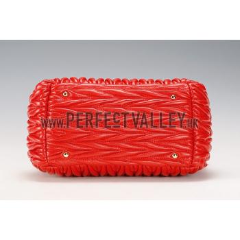 Replica Miu Miu Matelasse Doctor Red Bag