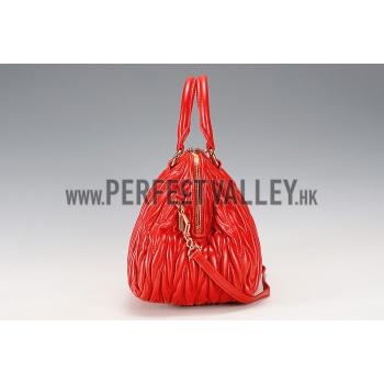 Replica Miu Miu Matelasse Doctor Red Bag