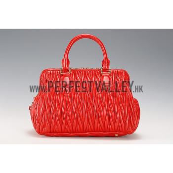 Replica Miu Miu Matelasse Doctor Red Bag