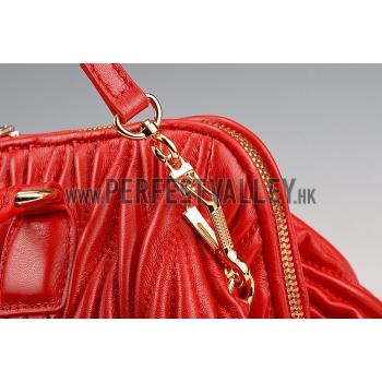 Replica Miu Miu Matelasse Doctor Red Bag