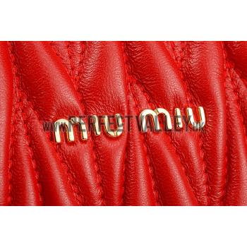 Replica Miu Miu Matelasse Doctor Red Bag