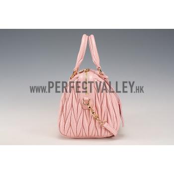 Miu Miu Matelasse  Handle Large Light Pink Replica