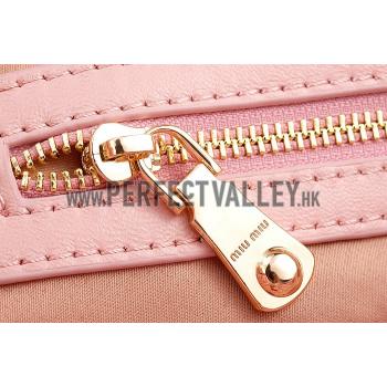 Miu Miu Matelasse  Handle Large Light Pink Replica