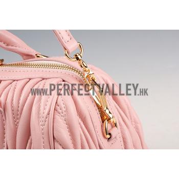 Miu Miu Matelasse  Handle Large Light Pink Replica