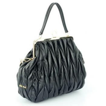 Miu Miu  86314 Ladies Lambskin Black