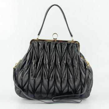 Miu Miu  86314 Ladies Lambskin Black