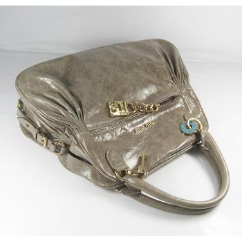 Miu Miu  68028 Ladies Lizard Leather Grey Handbag Replica