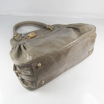 Miu Miu  68028 Ladies Lizard Leather Grey Handbag Replica