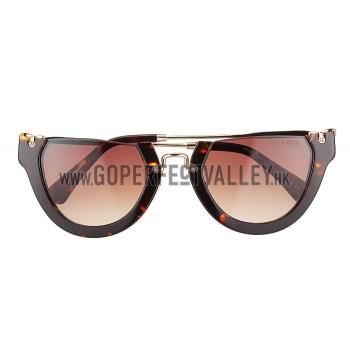 Miu Miu Rounded Cut Off Cat-Eye Sunglasses 308044