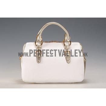 Cheap Miu Miu Satchel White and Gold