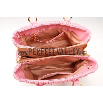 Miu Miu Matelasse Tote Pink