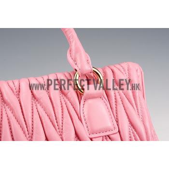 Miu Miu Matelasse Tote Pink