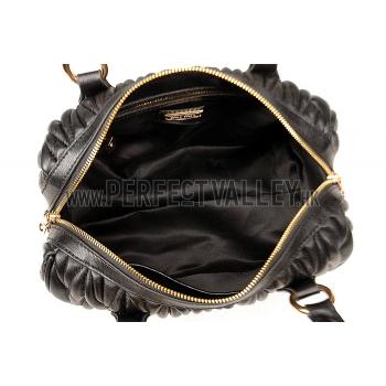 Miu Miu Matelasse  Handle Large Black