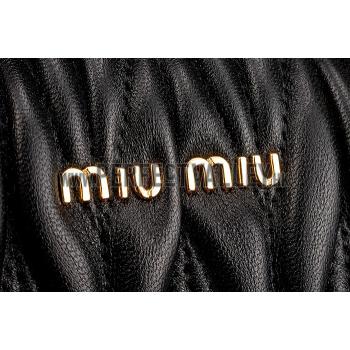 Miu Miu Matelasse  Handle Large Black