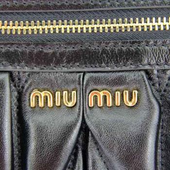 Miu Miu  86313 Cross Body Bag Lambskin Black