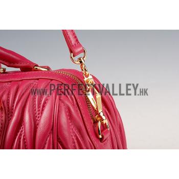 Miu Miu Matelasse   Handle Large Rose Pink