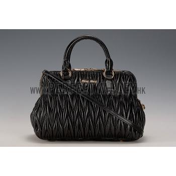 Replica Miu Miu Matelasse Doctor Black Bag