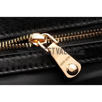 Replica Miu Miu Matelasse Doctor Black Bag