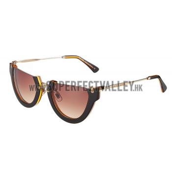 Miu Miu Rounded Cut Off Cat-Eye Orange Sunglasses 308042 Replica