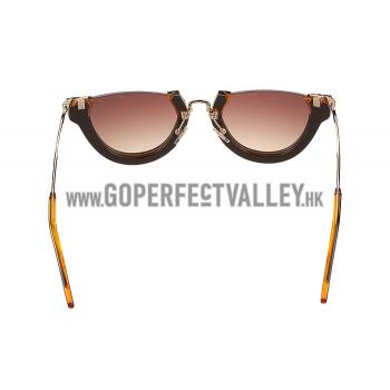 Miu Miu Rounded Cut Off Cat-Eye Orange Sunglasses 308042 Replica