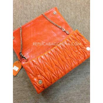 Miu Miu Clutch Wallet Orange