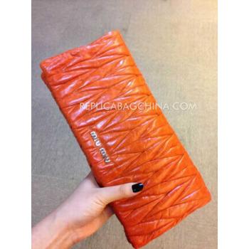 Miu Miu Clutch Wallet Orange