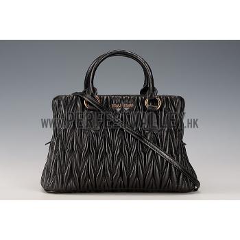 Miu Miu Matelasse Tote Black Replica