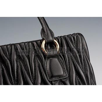 Miu Miu Matelasse Tote Black Replica