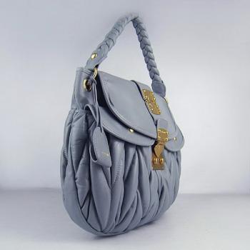 Miu Miu  078 Ladies Lambskin Grey