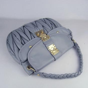 Miu Miu  078 Ladies Lambskin Grey