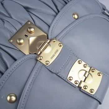 Miu Miu  078 Ladies Lambskin Grey