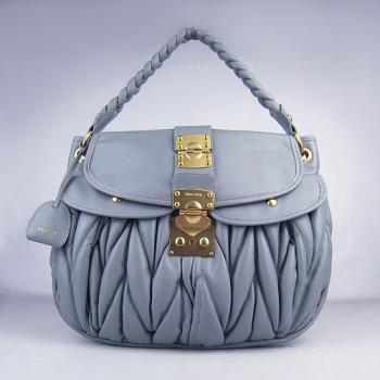 Miu Miu  078 Ladies Lambskin Grey