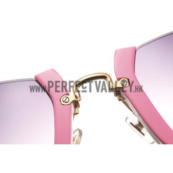 Miu Miu Cut Off Cat-Eye Pink Sunglasses 308038