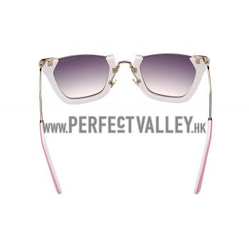 Miu Miu Cut Off Cat-Eye Pink Sunglasses 308038