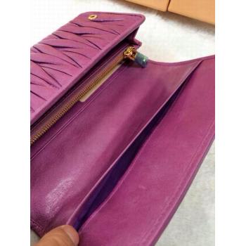 Replica Miu Miu Purse Leather Purple