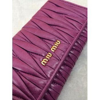 Replica Miu Miu Purse Leather Purple