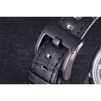 Montblanc Flyback Black Leather Band  621627