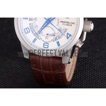 Montblanc Flyback Brown Leather Band  621626 Replica