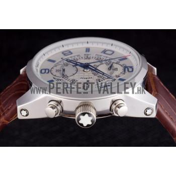 Montblanc Flyback Brown Leather Band  621626 Replica