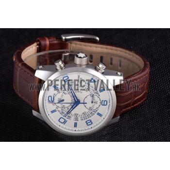 Montblanc Flyback Brown Leather Band  621626 Replica