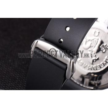 Omega Speedmaster Black Rubber Bracelet White Dial 801422