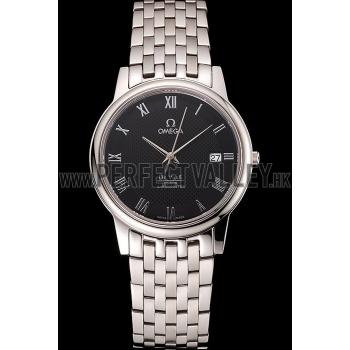 Omega DeVille Stainless Steel Bracelet Black Dial  621685