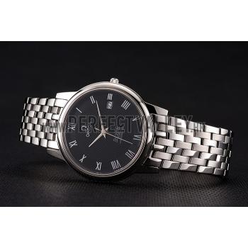 Omega DeVille Stainless Steel Bracelet Black Dial  621685