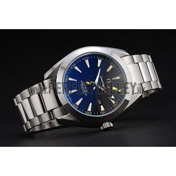 Replica Omega Seamaster Aqua Terra Black Dial Yellow Numerals Stainless Steel Bracelet  622524